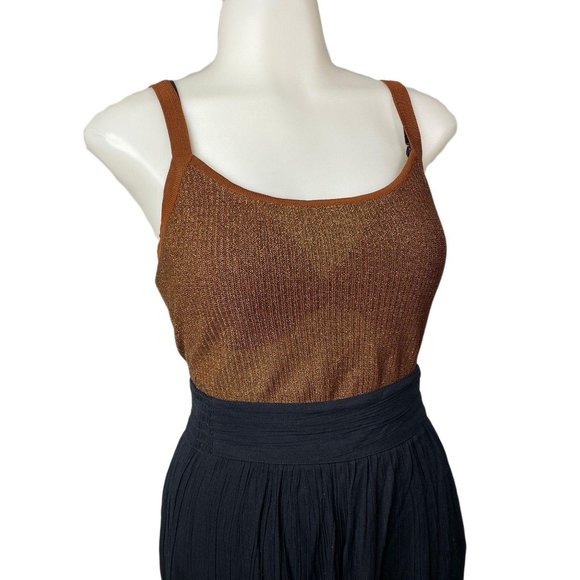 Vintage Carole Little Knitwear Metallic Tank Top - Picture 1 of 5